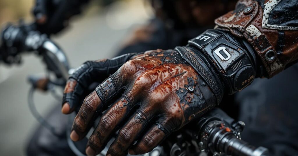 Road Rash and Skin Injuries on Hands and Wrists